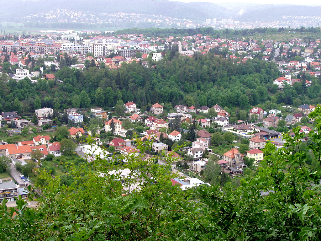 Pohled na Zbraslav ze Závisti.
