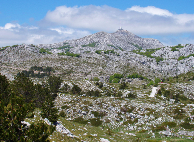 Chorvatské hory Biokovo, Velebit, Dinara a Mosor