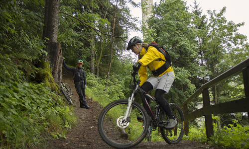 Bikepark Tirol v Matrei pod Europabrücke 