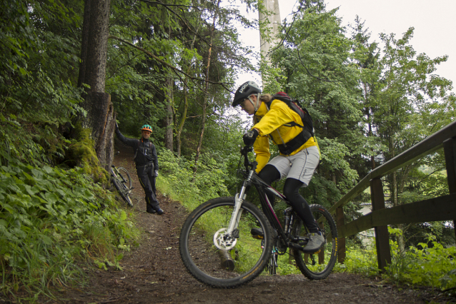 Bikepark Tirol v Matrei pod Europabrücke 