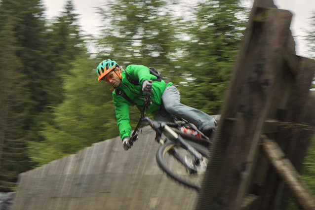 Bikepark Tirol v Matrei pod Europabrücke 