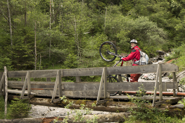 Bikepark Tirol v Matrei pod Europabrücke 