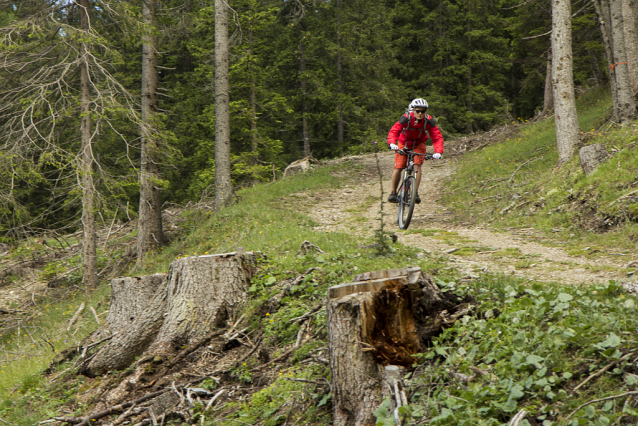 Bikepark Tirol v Matrei pod Europabrücke 