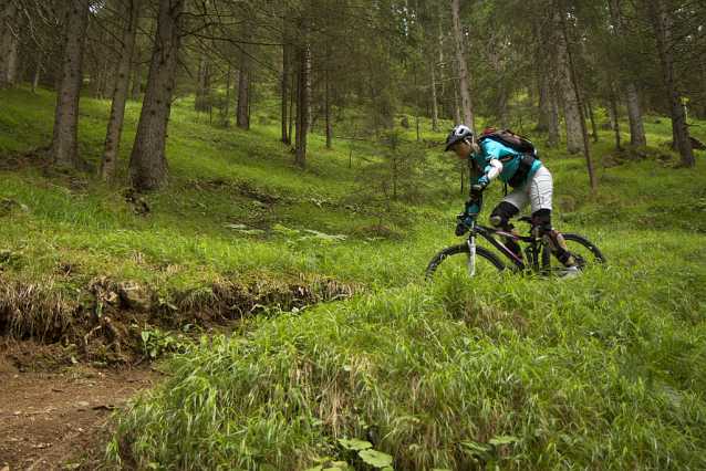 Bikepark Tirol v Matrei pod Europabrücke 