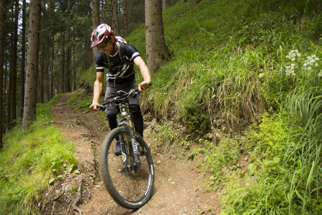 Bikepark Tirol v Matrei pod Europabrücke 