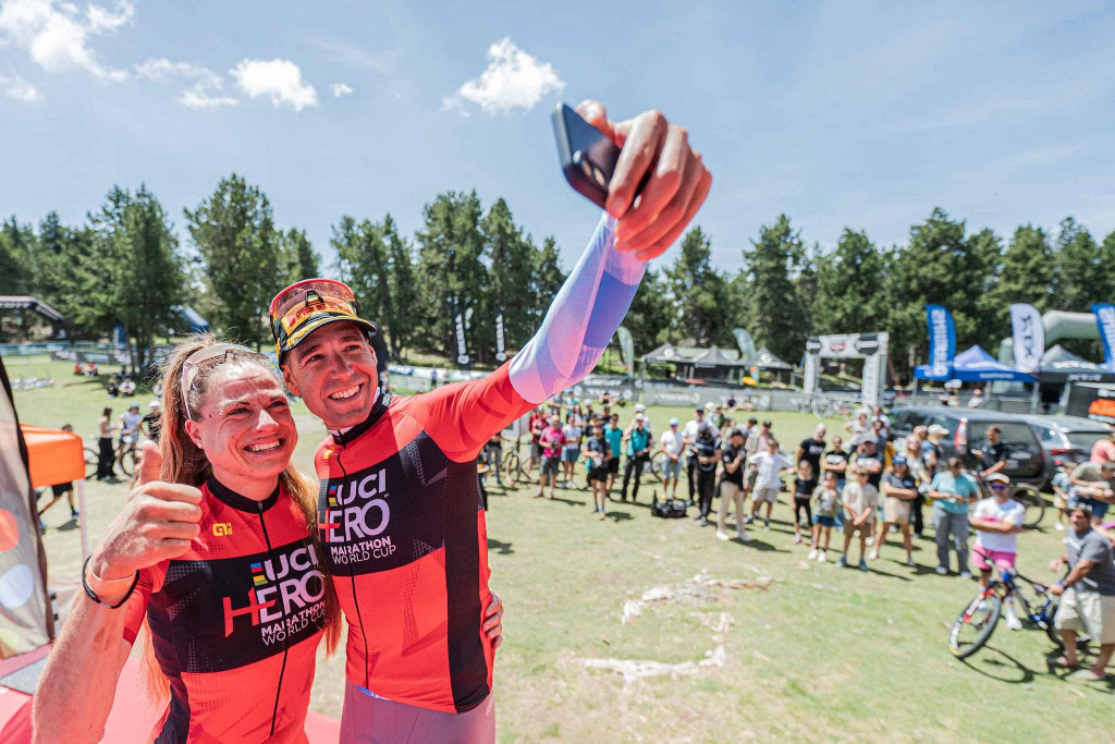 Leader Selfie, from left Anna Weinbeer and David Valero Serrano.