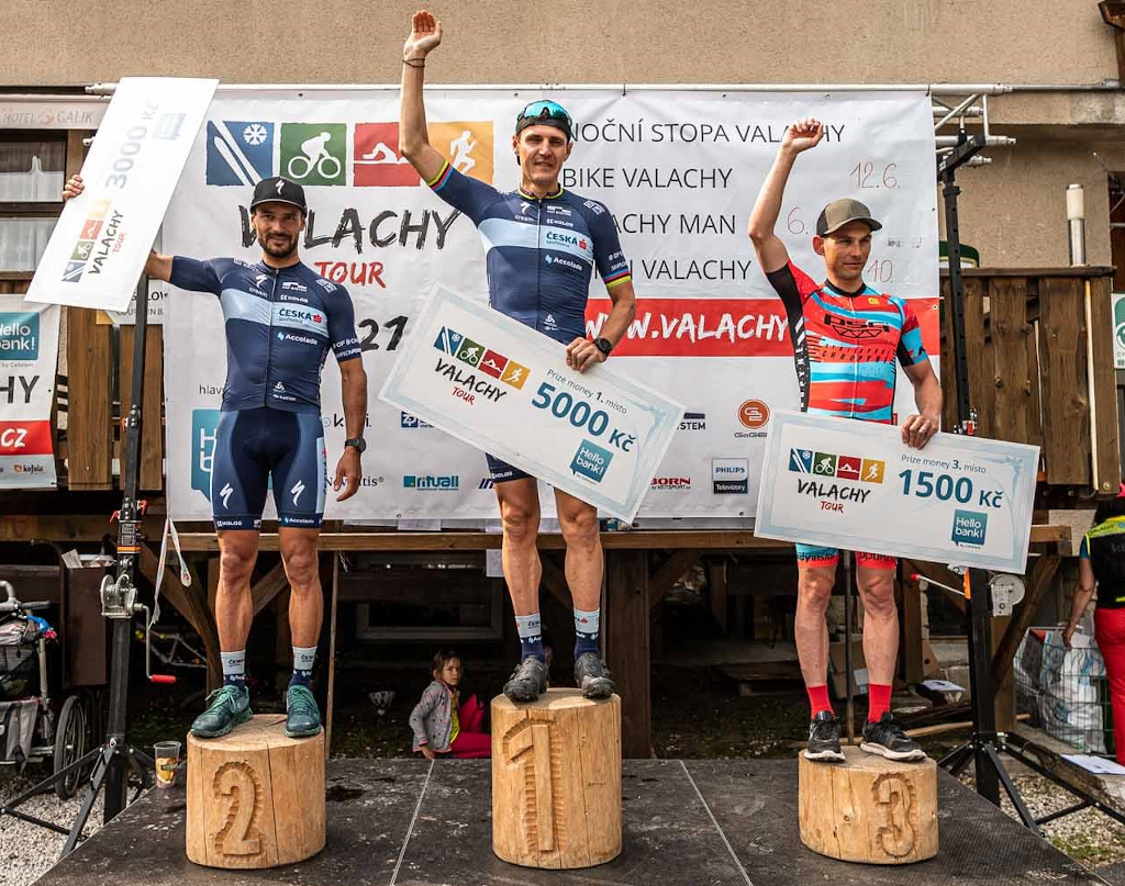 Vítězní muži Bike Valachy 2021.