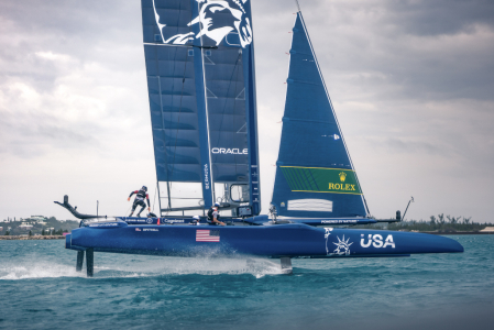 American boat helmsman confident crew can build on encouraging SailGP day