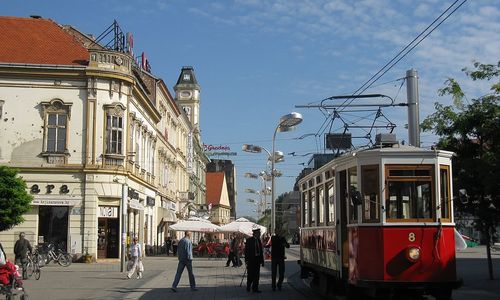 Historická česká tramvaj v Osijeku