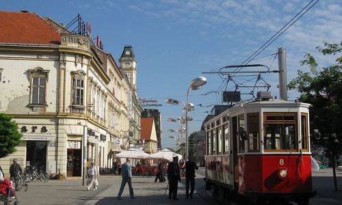 Historická česká tramvaj v Osijeku Historická česká tramvaj v Osijeku