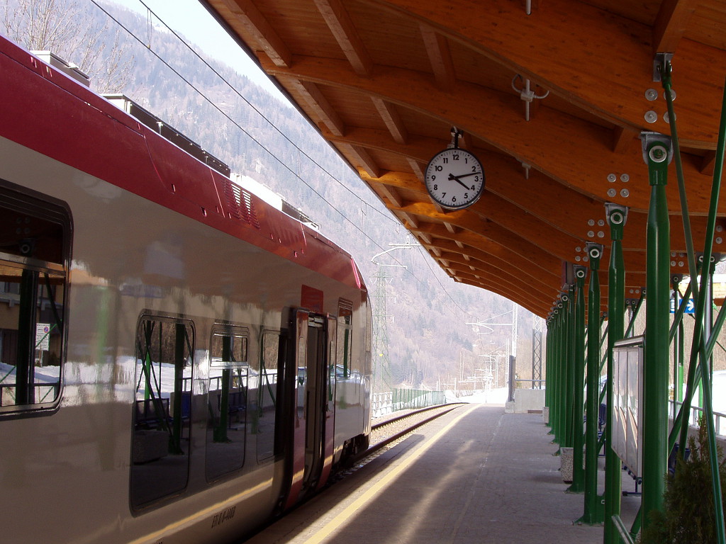 Mezzana, vlak ve Val di Sole.
