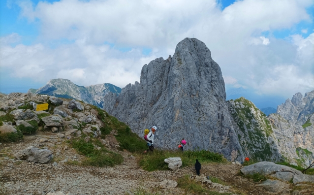 Westwandrampe Rote Flüh: horské lezení než napadne první sníh