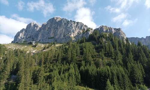 Hüttengrat na Hochwiesler nad Gimpelhaus