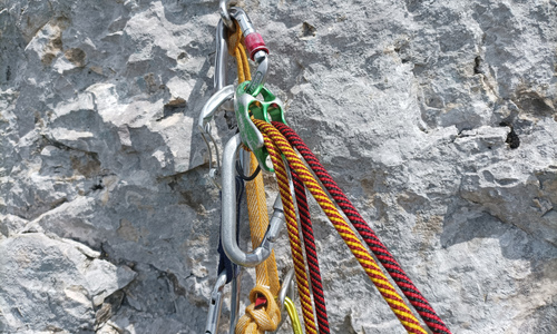 Westwandrampe Rote Flüh: horské lezení než napadne první sníh Westwandrampe Rote Flüh: horské lezení než napadne první sníh