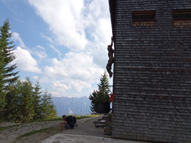 Westwandrampe Rote Flüh: horské lezení než napadne první sníh