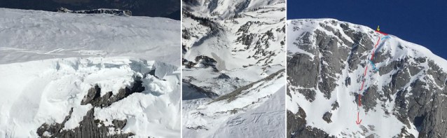 Tři skialpinisté se rozdělili na Hoher Göll a jeden se zabil