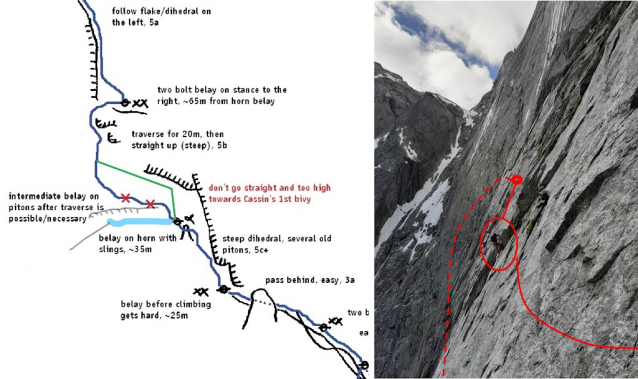 Cassinova cesta na Piz Badile (3308 m) 