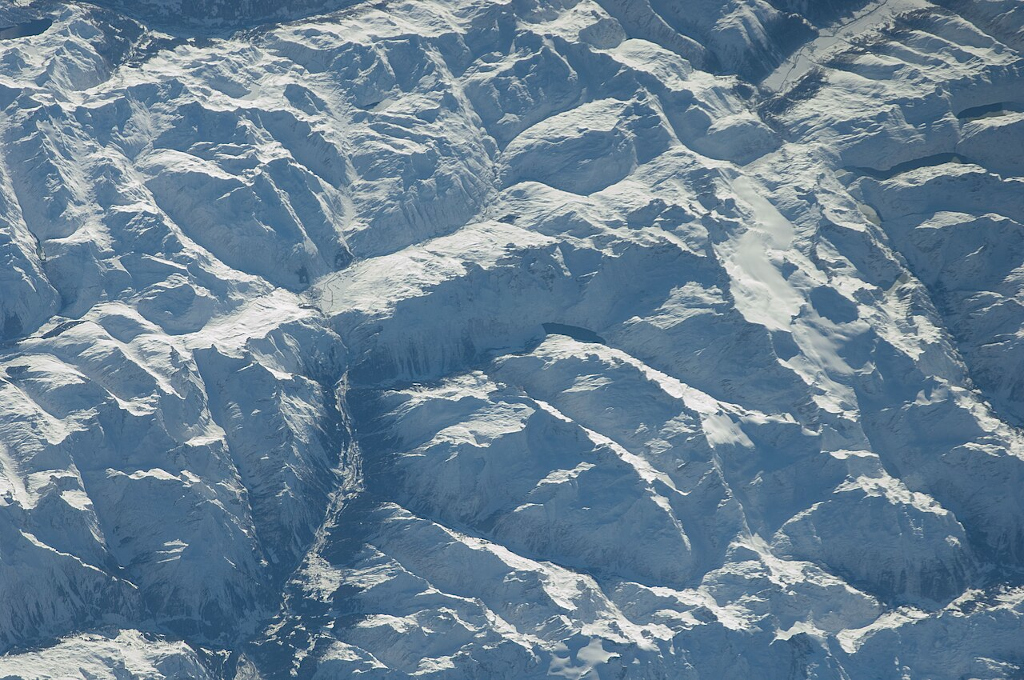 Urner Alpen 2009, Triftgletscher vpravo dole.