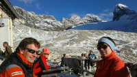 Letní lyžování a lezení na Dachsteinu