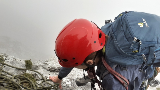 Severozápadní hřeben na Brunnkogel nad Attersee