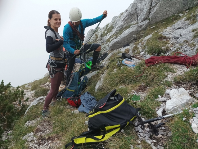 Severozápadní hřeben na Brunnkogel nad Attersee