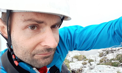 Severozápadní hřeben na Brunnkogel nad Attersee Severozápadní hřeben na Brunnkogel nad Attersee