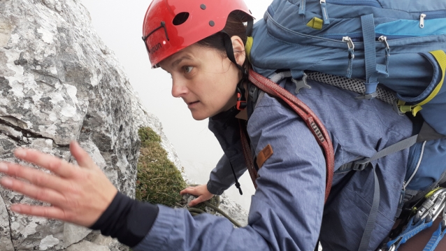 Severozápadní hřeben na Brunnkogel nad Attersee