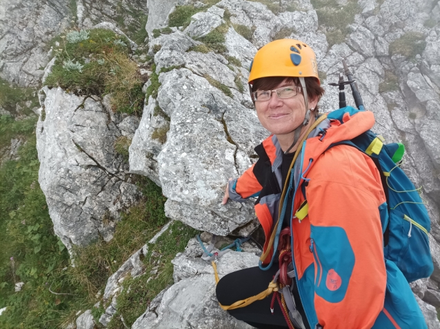 Severozápadní hřeben na Brunnkogel nad Attersee