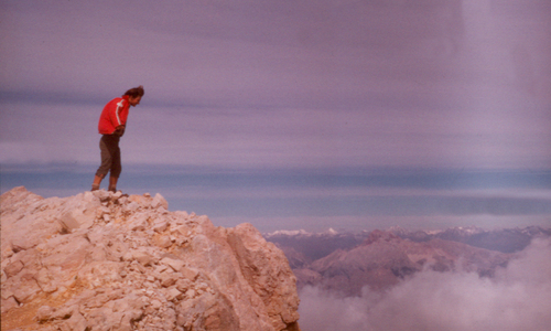 Ballova lávka na Monte Pelmo Ballova lávka na Monte Pelmo