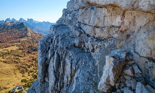 Ballova lávka na Monte Pelmo Ballova lávka na Monte Pelmo
