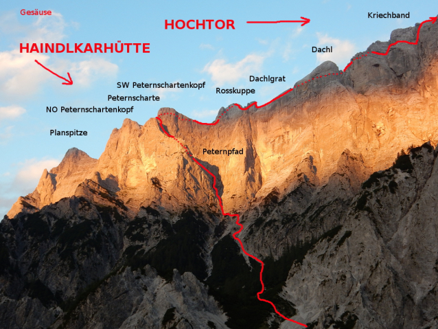 Zdatný chodec a rychlý horolezec přejde Gesäuse