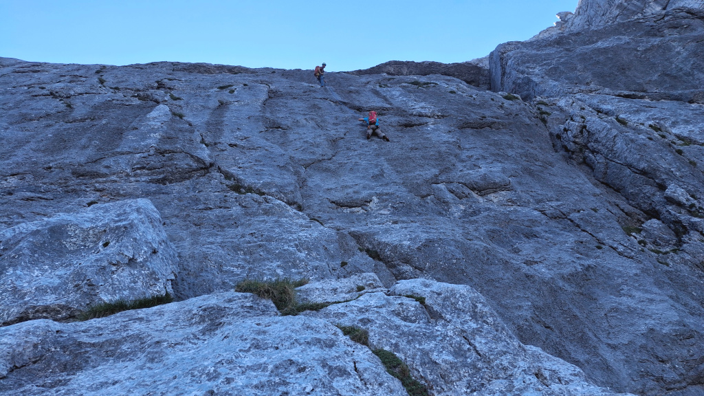 Direkte Nordwestwand, Planspitze.
