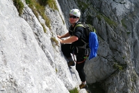 Rodinné lezení v Hochšvábu Rodinné lezení v Hochšvábu