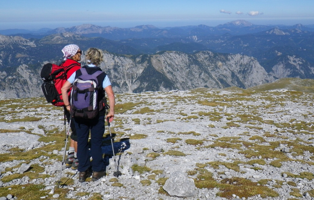 Hiking in the Styrian region Hochsteiermark, Austria