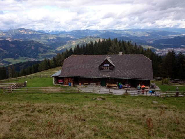 Hiking in the Styrian region Hochsteiermark, Austria