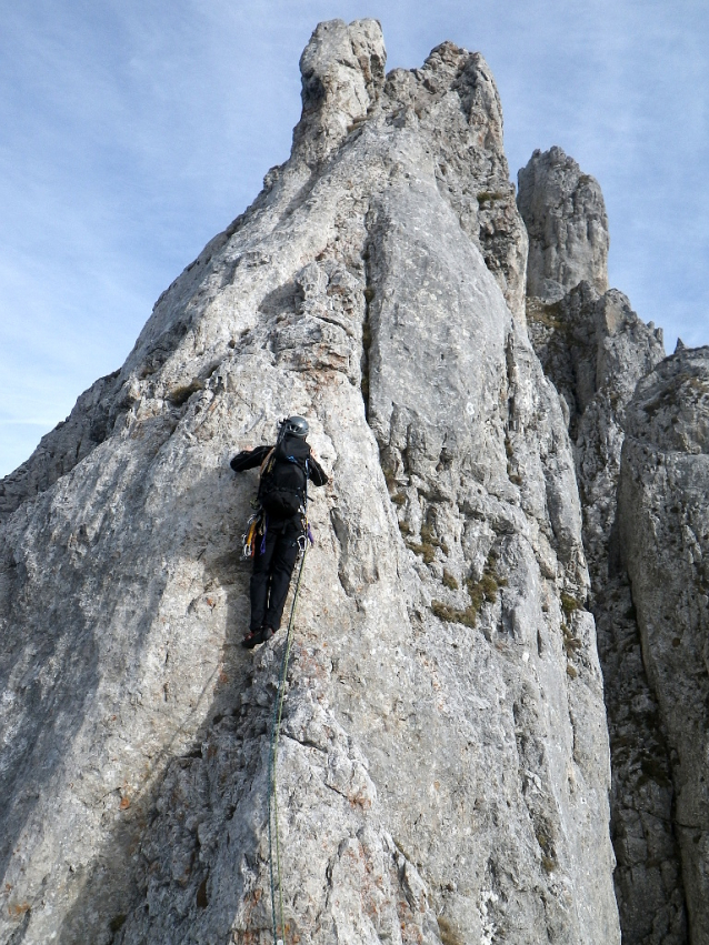 Fledermausgrat (Netopýří hřeben) na Griesmauer 2015 m