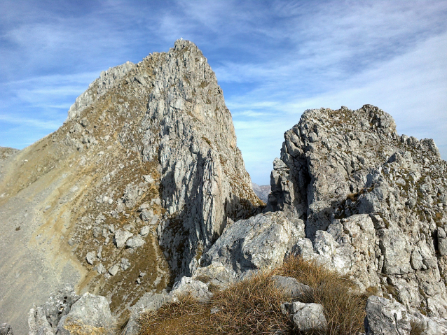 Fledermausgrat (Netopýří hřeben) na Griesmauer 2015 m