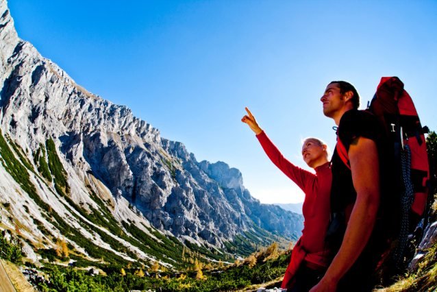 Hiking in the Styrian region Hochsteiermark, Austria