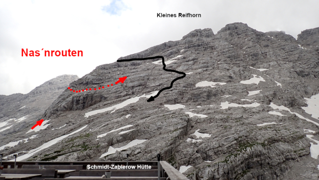 Lezecká zahrádka Nas´n u Schmidt-Zabierow Hütte