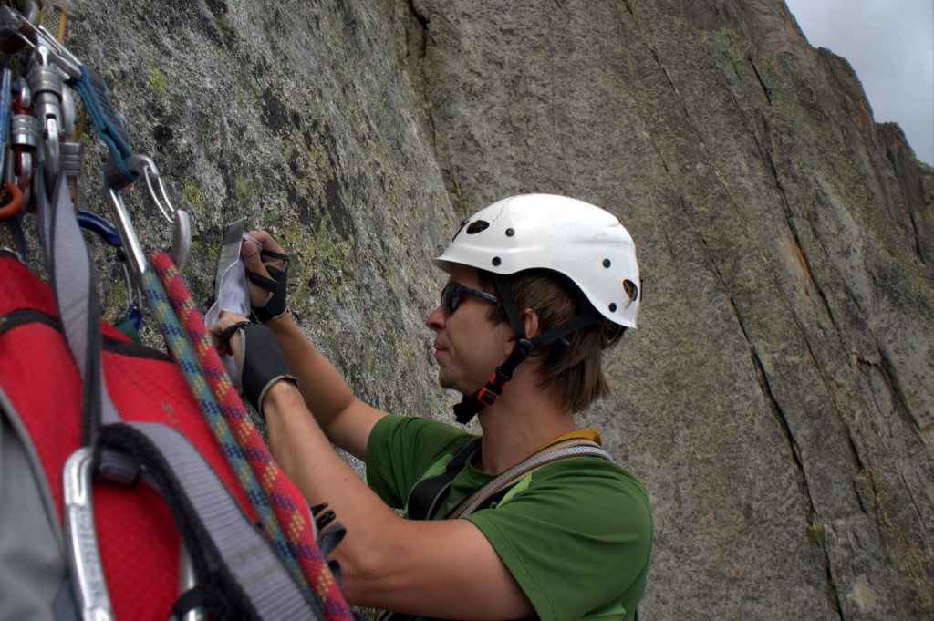 Chamonix. Bienvenue au George. Hlavně neupustit topo!