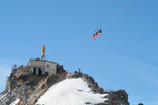 Lanovková túra pod Mont Blanc