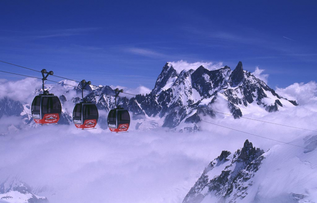 Lanovková túra pod Mont Blanc