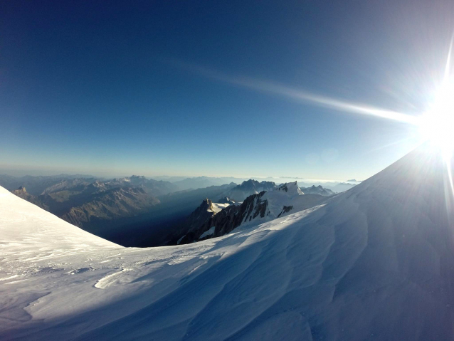 Francouzská normálka na Mont Blanc