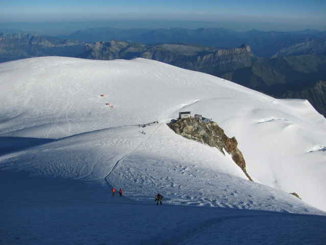 Francouzská normálka na Mont Blanc