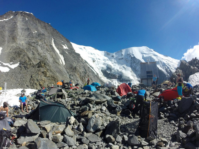 Francouzská normálka na Mont Blanc