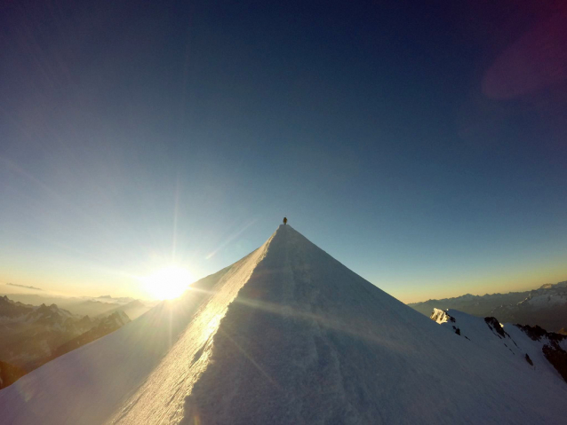 Cesta objevitelů na Mont Blanc přes Grands Mulets