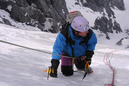 Ortler: severní stěna pořád přímo nahoru