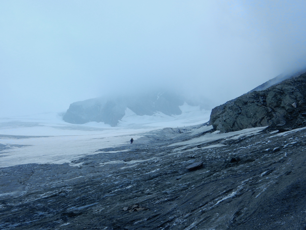 Spodní část ledovce Teischnitzkees.