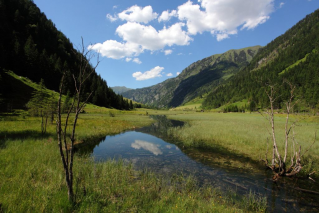 Schödersee, dem einzigen  periodischen See im Nationalpark Hohe Tauern