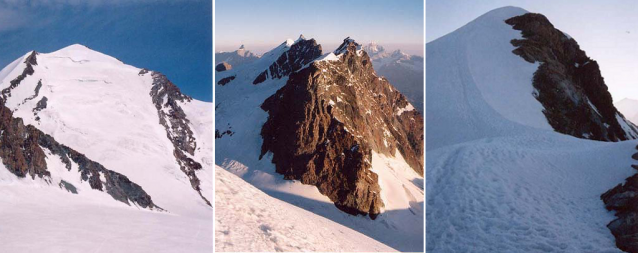 Bílé italské čtyřtisícovky Castor, Pollux a Breithorn